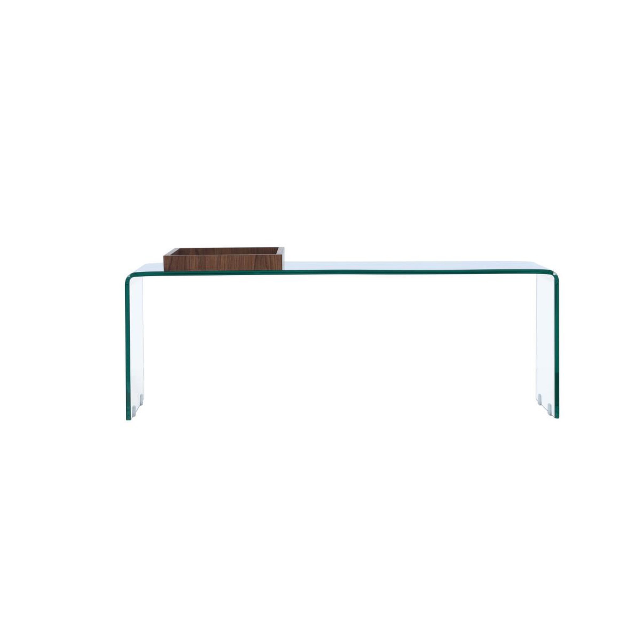 Voir la diapositive 4 : Paris Prix Table basse en verre  telemark  110cm transparent