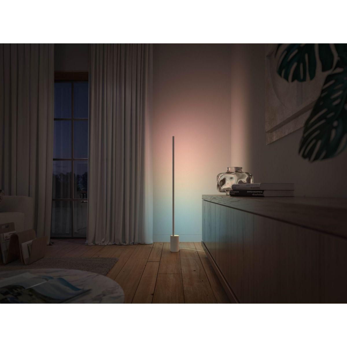 Philips Lampadaire HUE W&C Gradient Sign blanc