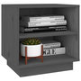 Voir la diapositive 5 : VIDAXL Tables de chevet 2 pcs Gris 40x34x40 cm Bois de pin solide