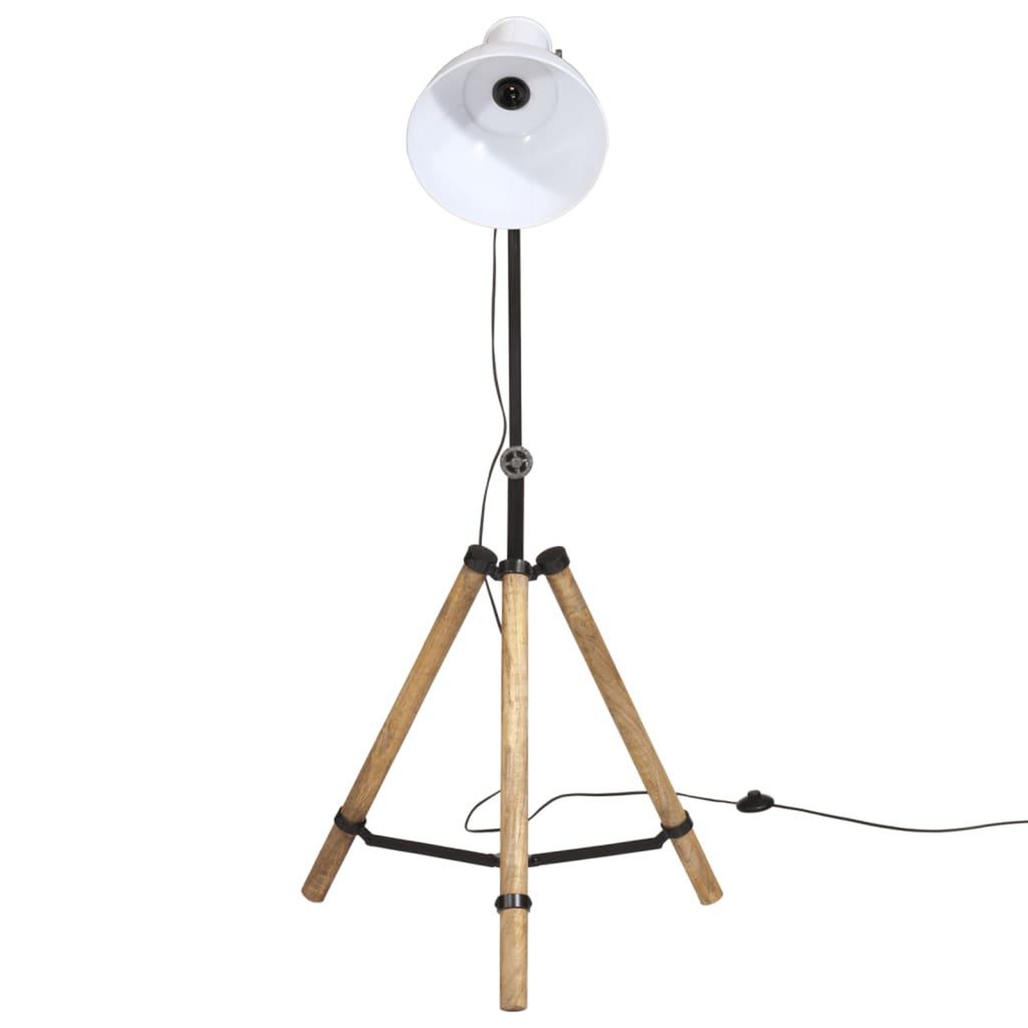 Voir la diapositive 3 : VIDAXL Lampadaire 25 W blanc 75x75x90-150 cm E27