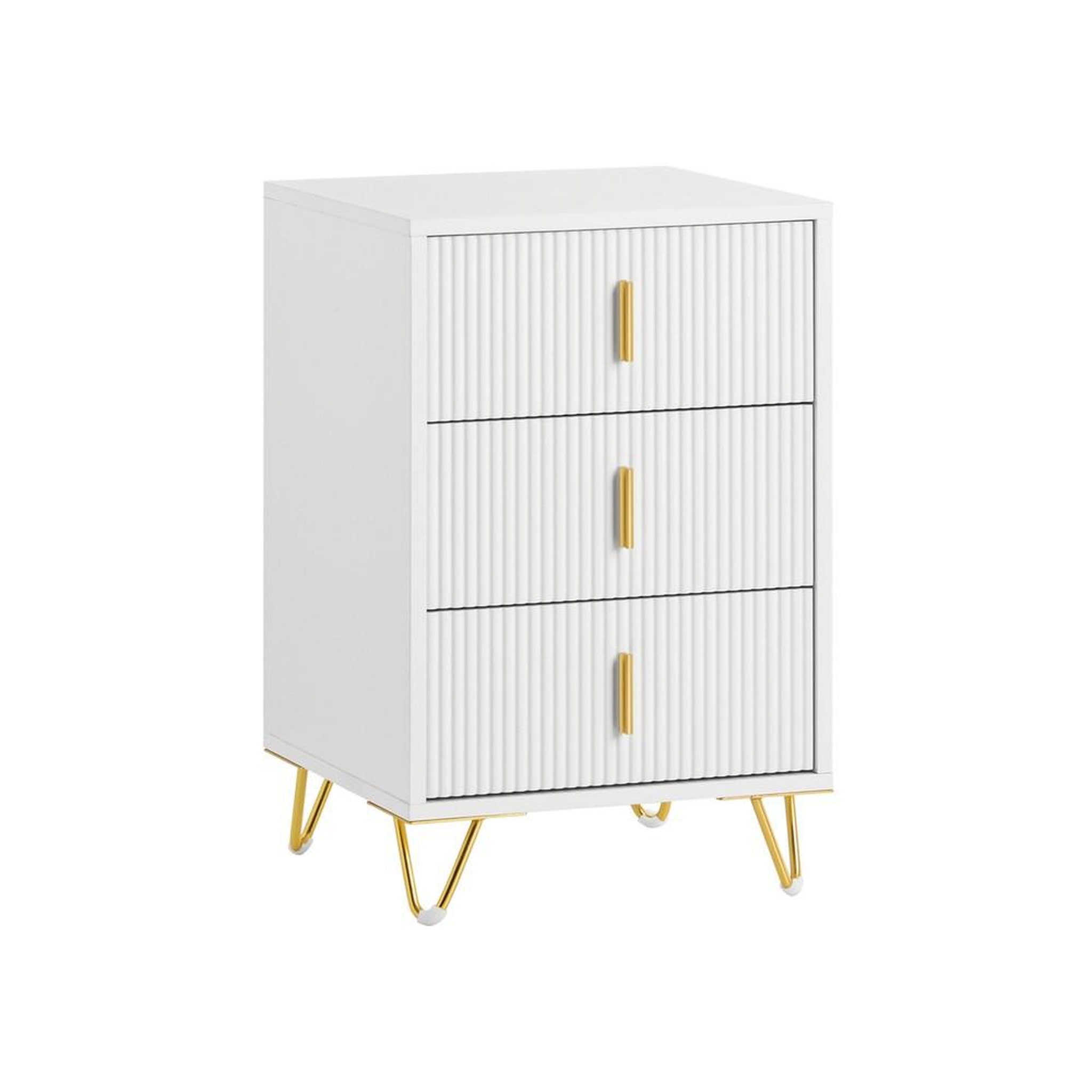 Voir la diapositive 1 : SOBUY SoBuy - Table De Chevet à 3 tiroirs - Moderne - FBT115-L