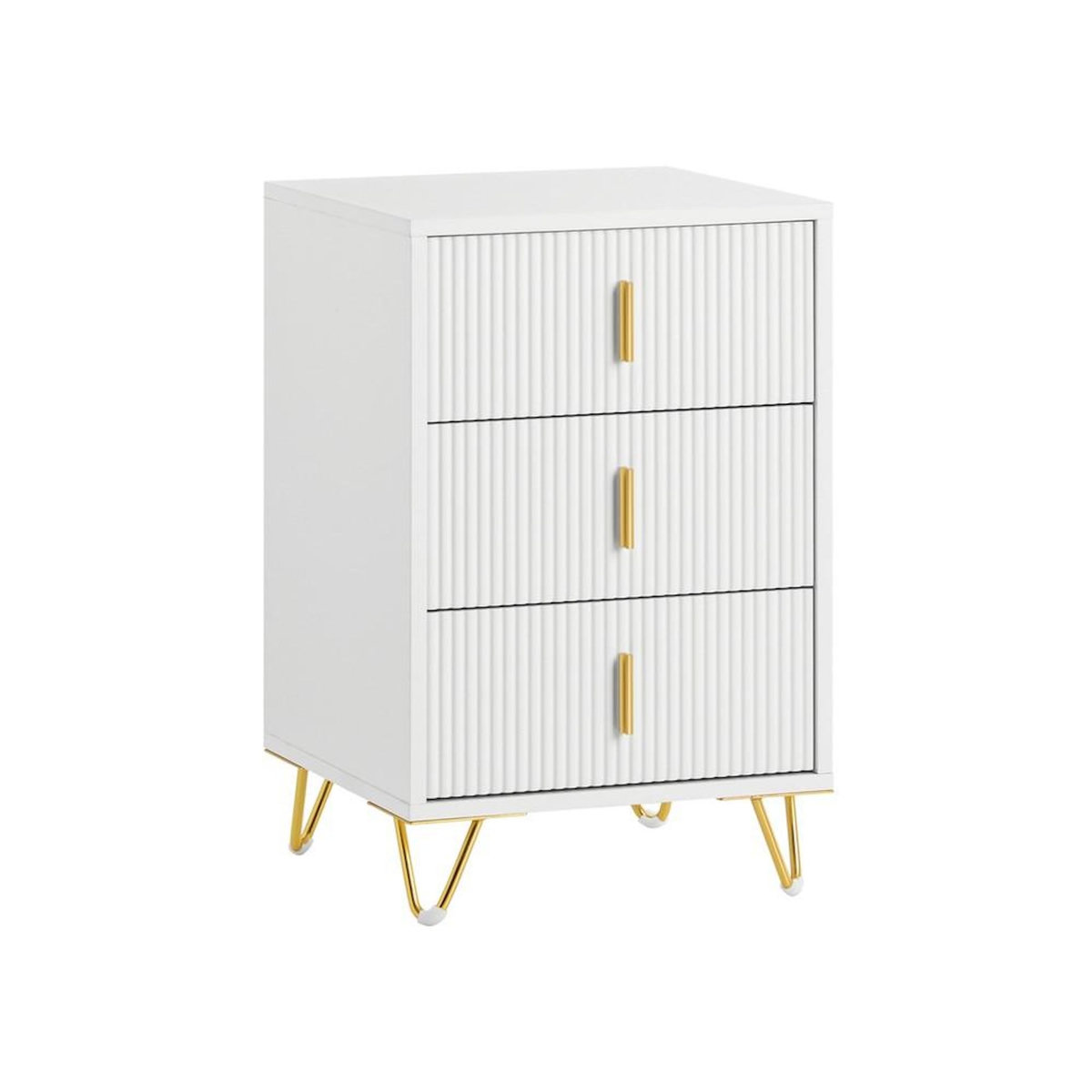 SOBUY SoBuy - Table De Chevet à 3 tiroirs - Moderne - FBT115-L