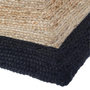 Voir la diapositive 3 : ATMOSPHERA Tapis rectangle bord noir en Jute coton 