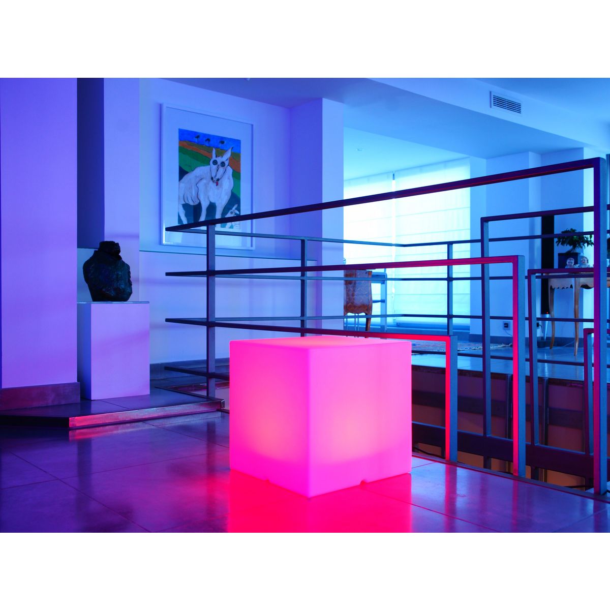 Cube lumineux multicolore