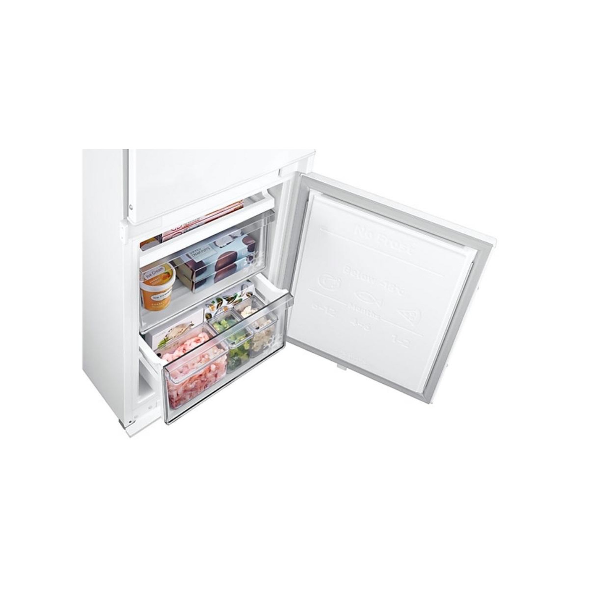 Voir la diapositive 4 : Samsung Réfrigérateur combiné intégrable à glissières 298l - brb80f30aes0