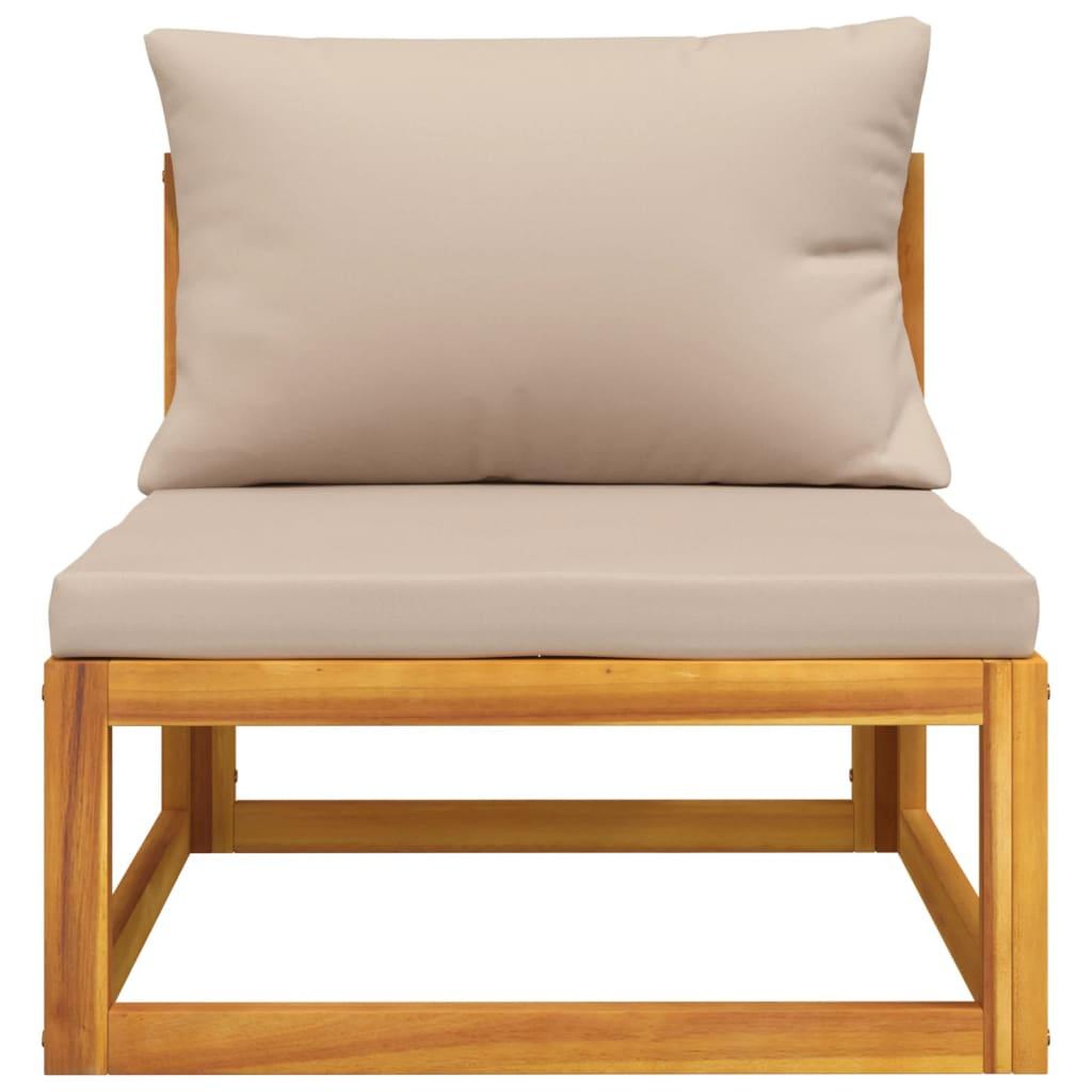 Voir la diapositive 4 : VIDAXL Salon de jardin avec coussins 2 pcs bois massif acacia