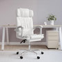 Voir la diapositive 1 : VIDAXL Fauteuil inclinable de bureau Blanc Similicuir