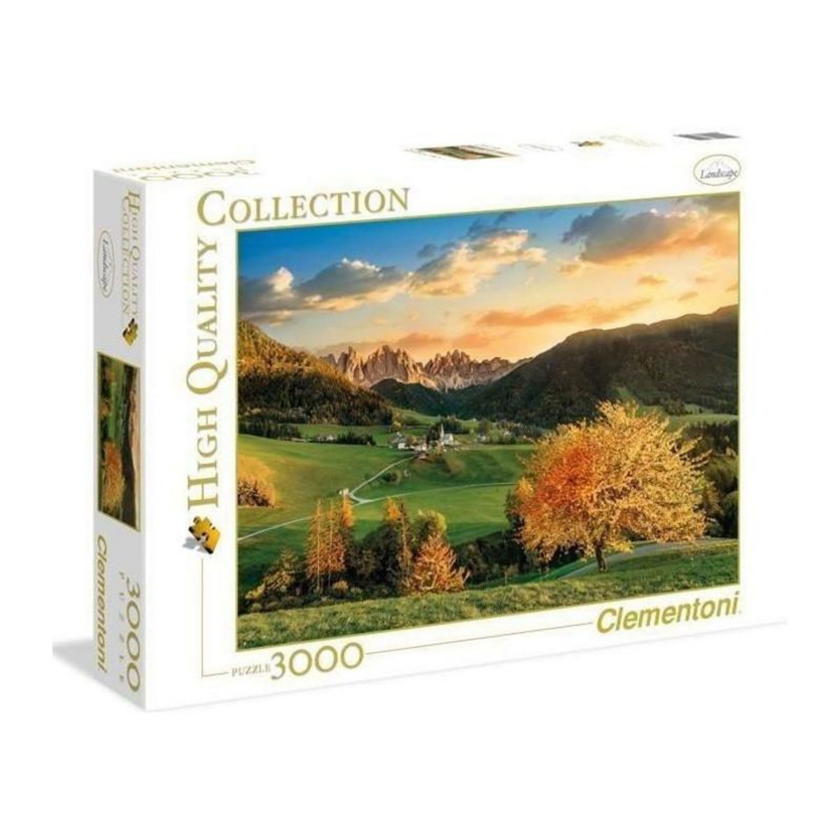 CLEMENTONI Clementoni - Puzzle Les Alpes - 3000 pieces - Paysage et nature - Mixte - Fabriqué en Italie