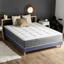 Voir la diapositive 2 : IDLITERIE Matelas ressorts MAX, 7 zones, sommier rigide, pack couette oreiller