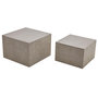 Voir la diapositive 3 : LISA DESIGN Fabio - lot de 2 tables basses gigognes - marbre gris