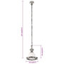 Voir la diapositive 6 : VIDAXL Lampe suspendue 24x24x137 cm aluminium