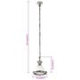Voir la diapositive 6 : VIDAXL Lampe suspendue 24x24x137 cm aluminium