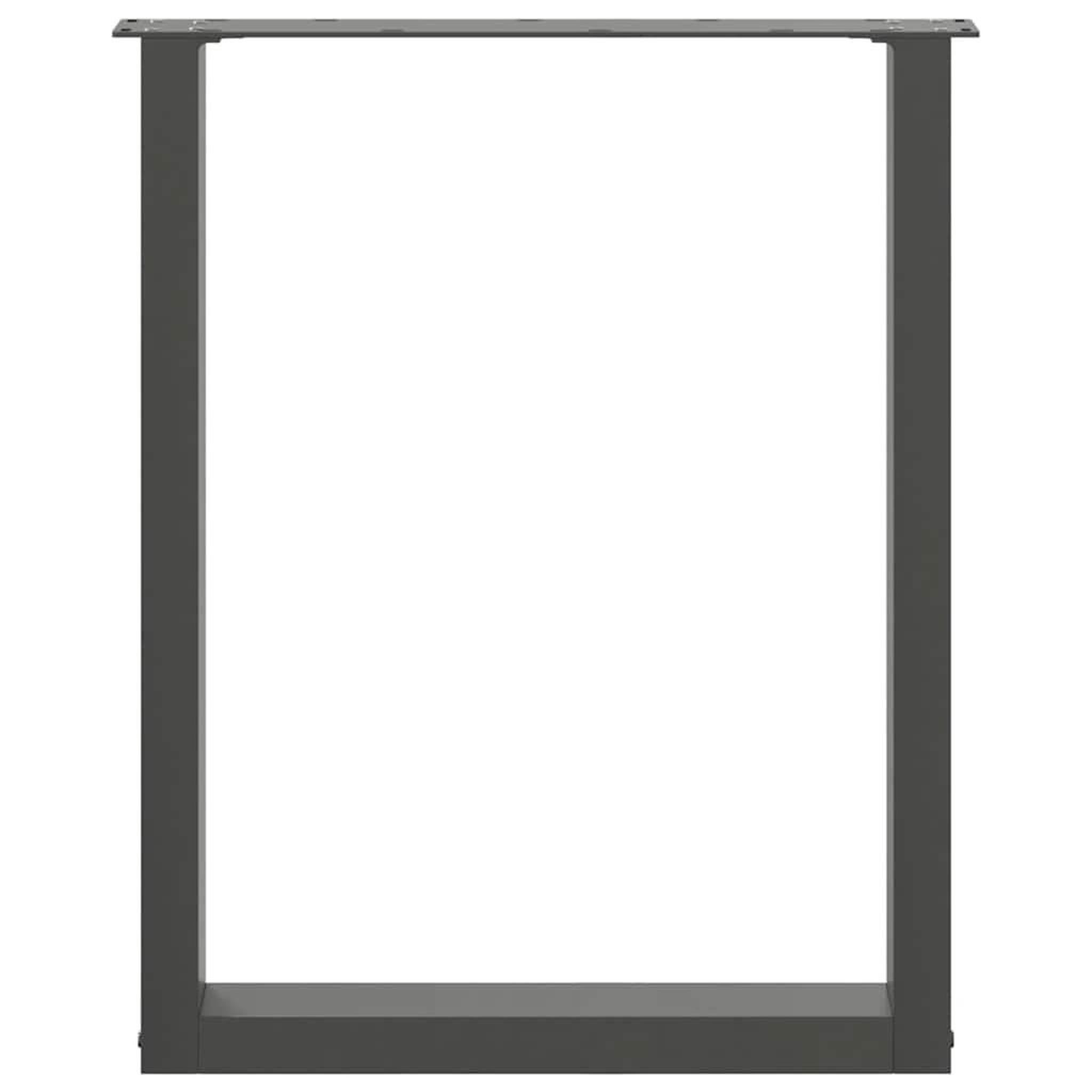 Voir la diapositive 5 : VIDAXL Pieds de table a manger forme de U 2 pcs 70x(72-73) cm acier