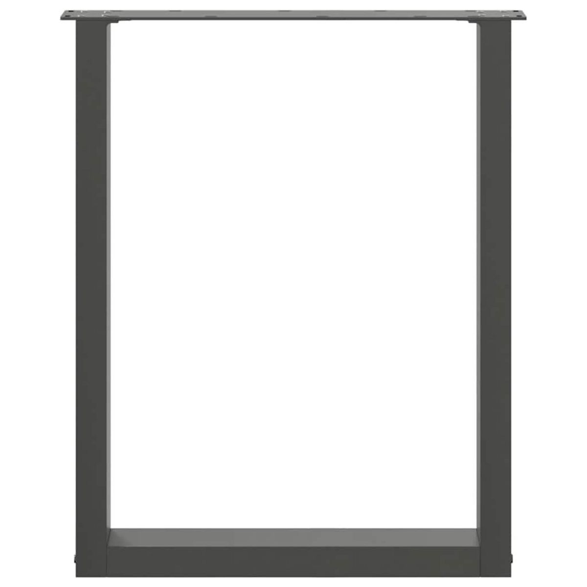 VIDAXL Pieds de table a manger forme de U 2 pcs 70x(72-73) cm acier