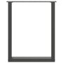Voir la diapositive 5 : VIDAXL Pieds de table a manger forme de U 2 pcs 70x(72-73) cm acier