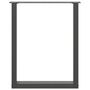 Voir la diapositive 5 : VIDAXL Pieds de table a manger forme de U 2 pcs 70x(72-73) cm acier