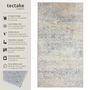 Voir la diapositive 2 : tectake Tapis design vintage à poils courts en laine synthétique et feutre beige 60 x 110 cm
