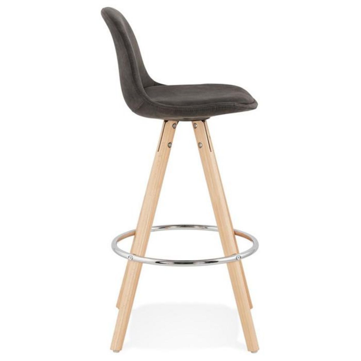 Paris Prix Tabouret de Bar Scandinave  Miro  87cm Gris & Naturel