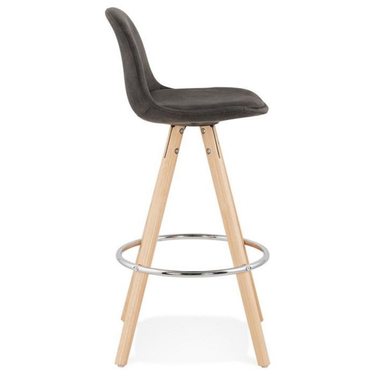 Paris Prix Tabouret de Bar Scandinave  Miro  87cm Gris & Naturel