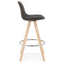 Voir la diapositive 3 : Paris Prix Tabouret de Bar Scandinave  Miro  87cm Gris & Naturel