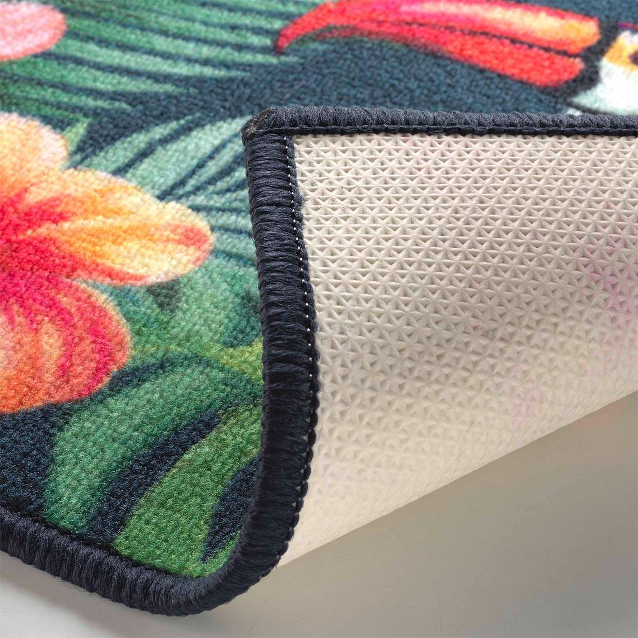 Voir la diapositive 3 : Douceur d'Intérieur Tapis déco imprimé  moorea  50x120cm multicolore