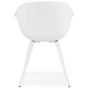 Voir la diapositive 5 : Paris Prix Chaise Design avec Accoudoirs  Sinco  85cm Blanc