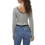 Voir la diapositive 2 : Vero Moda Top Blanc/ à rayures Femme Vero Moda Chloe