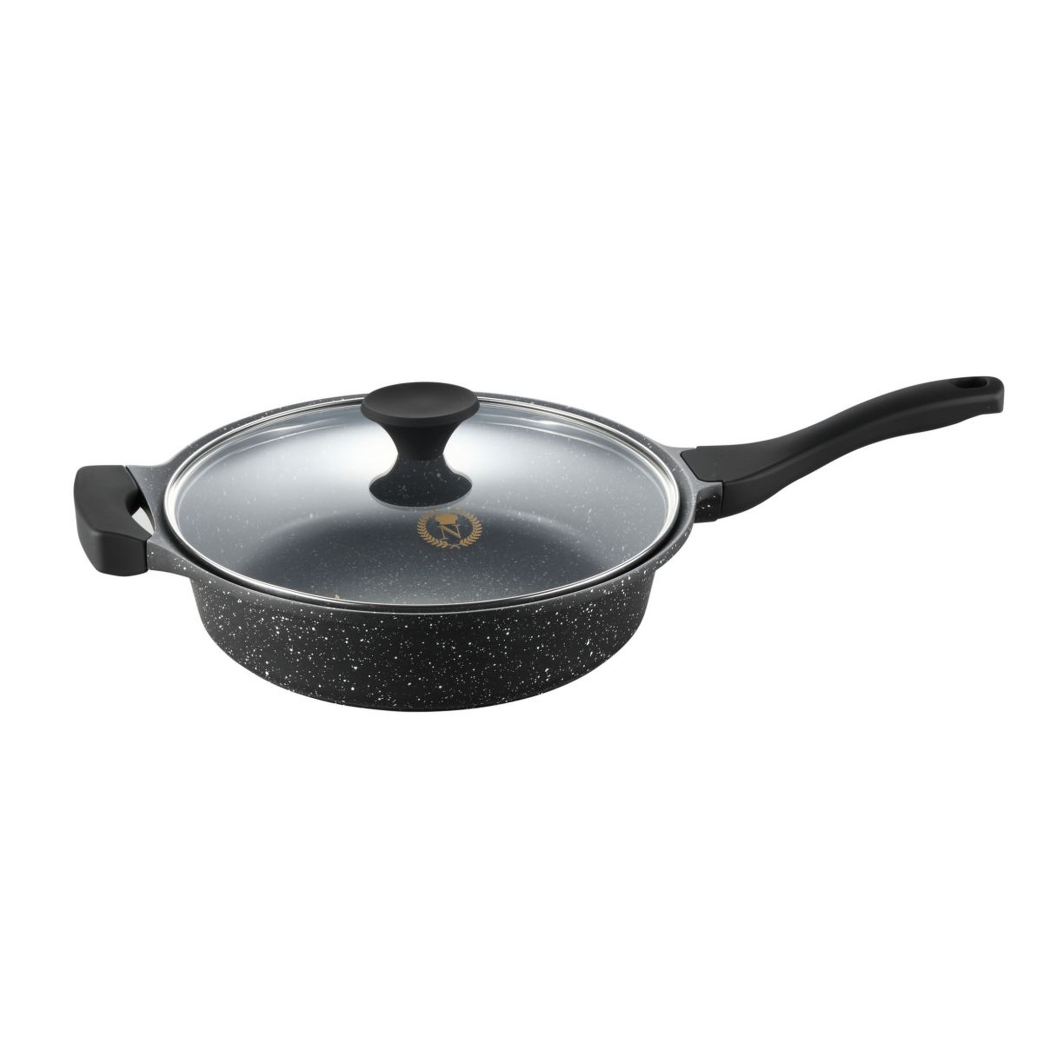 Voir la diapositive 1 : NAPOLEON Sauteuse 28cm effet pierre en fonte d'aluminium SOFT TOUCH