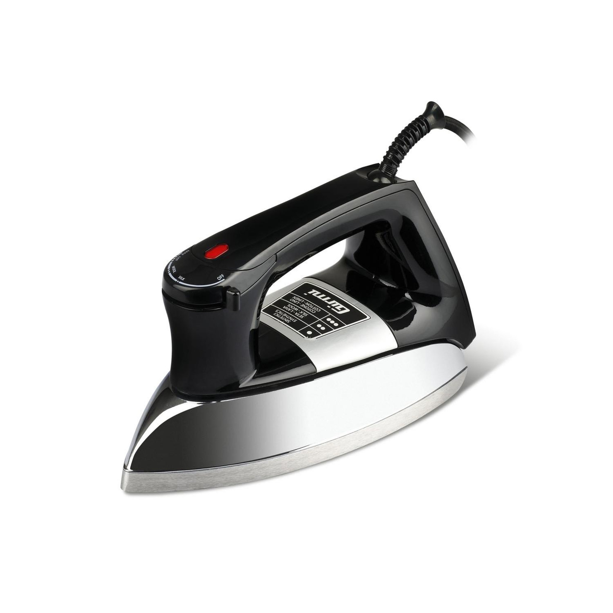 GIRMI Girmi st91 fer à repasse à sec semelle en aluminium 900 w noir, métallique