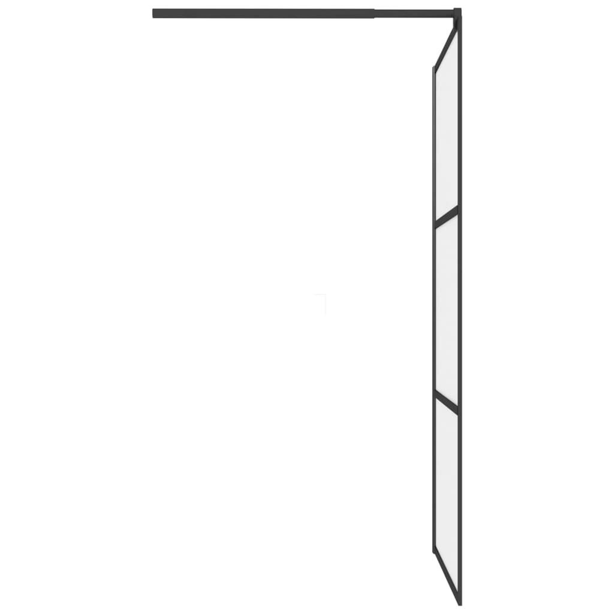 Voir la diapositive 5 : VIDAXL Paroi de douche 100x195 cm Verre ESG depoli Noir