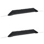 Voir la diapositive 2 : VIDAXL Tunnels en filet 2 pcs noir acier et polyethylene