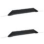 Voir la diapositive 2 : VIDAXL Tunnels en filet 2 pcs noir acier et polyethylene