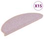 Voir la diapositive 2 : VIDAXL Tapis d'escalier autocollants 15 pcs 65x21x4 cm Rouge