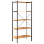 Voir la diapositive 5 : VIDAXL Etagere a 5 niveaux noir et chene 80x40x163 cm