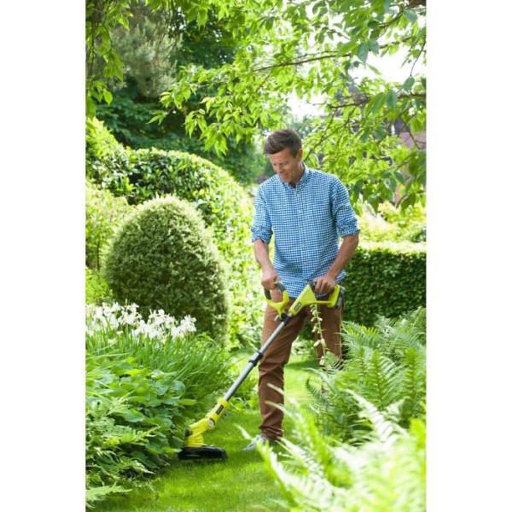 Voir la diapositive 3 : Ryobi RYOBI - Coupe-bordures 18V ONE+ - Ø coupe 25-30 cm - Ø fil 1 x 1,6 mm + 1 batterie 18V 2,5 Ah et 1 chargeur 2,0 A - RLT183225F