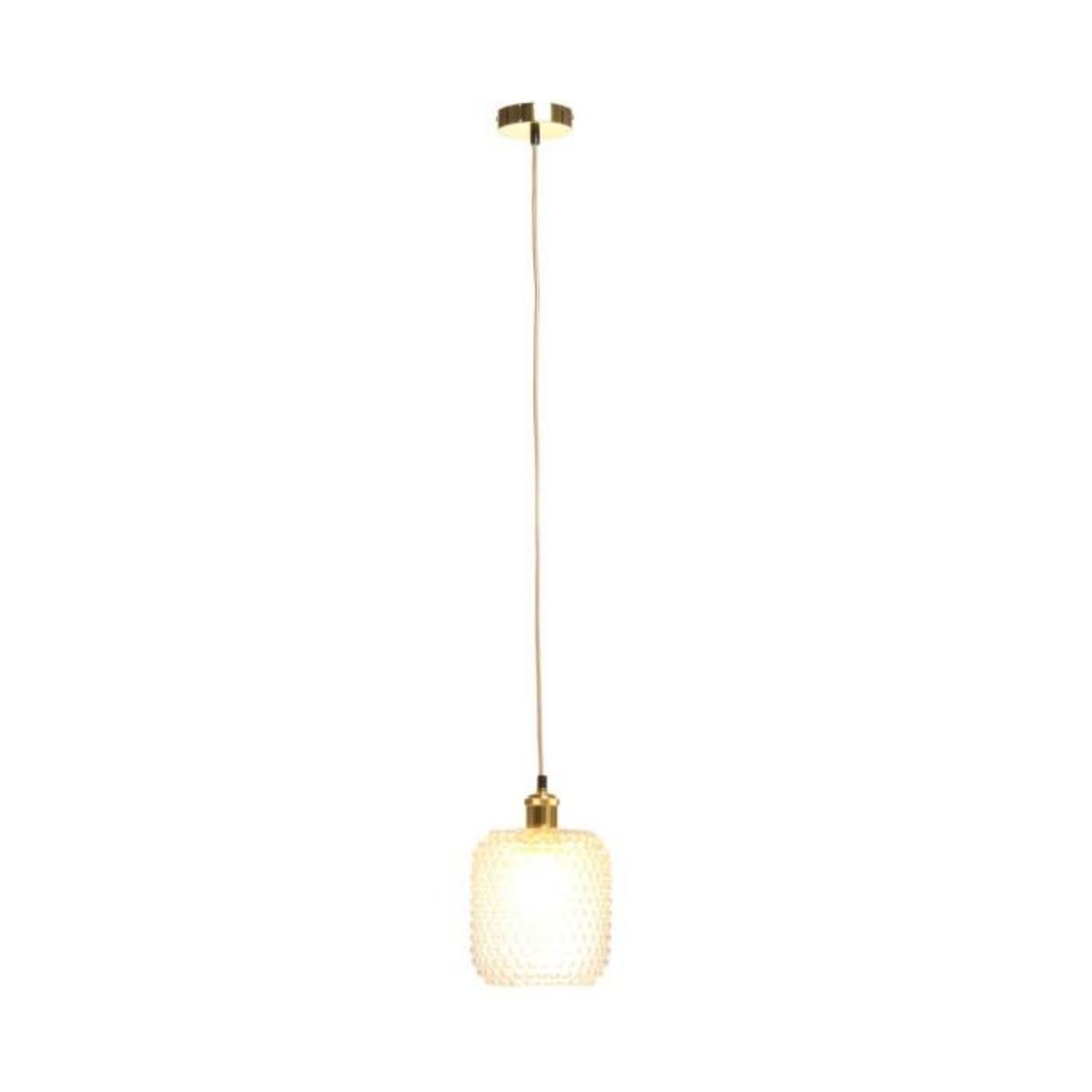 Paris Prix Lampe Suspension en Verre  Irène  27cm Transparent