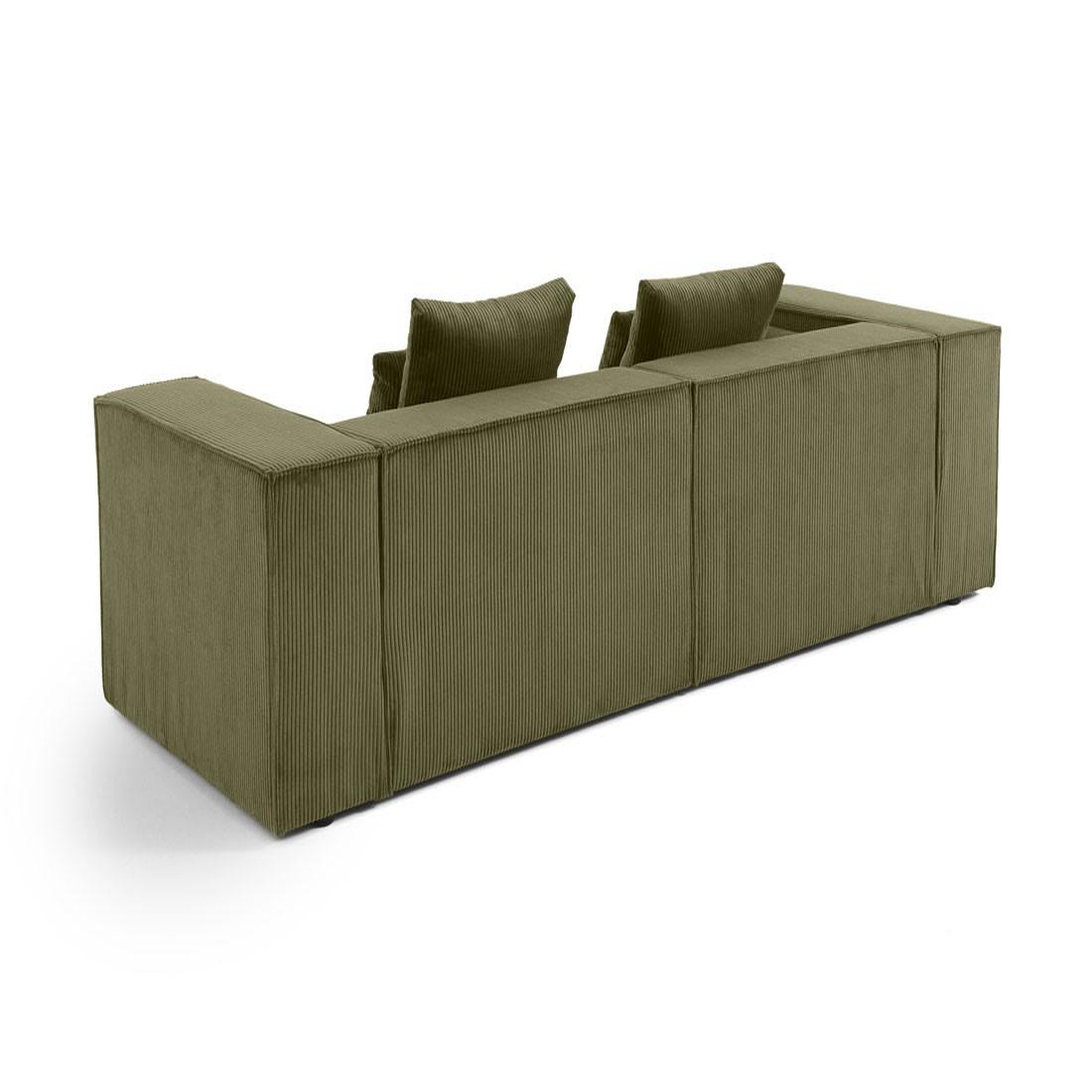 Voir la diapositive 4 : BEST MOBILIER Colombine - canapé modulable droit - 2 places - en velours côtelé
