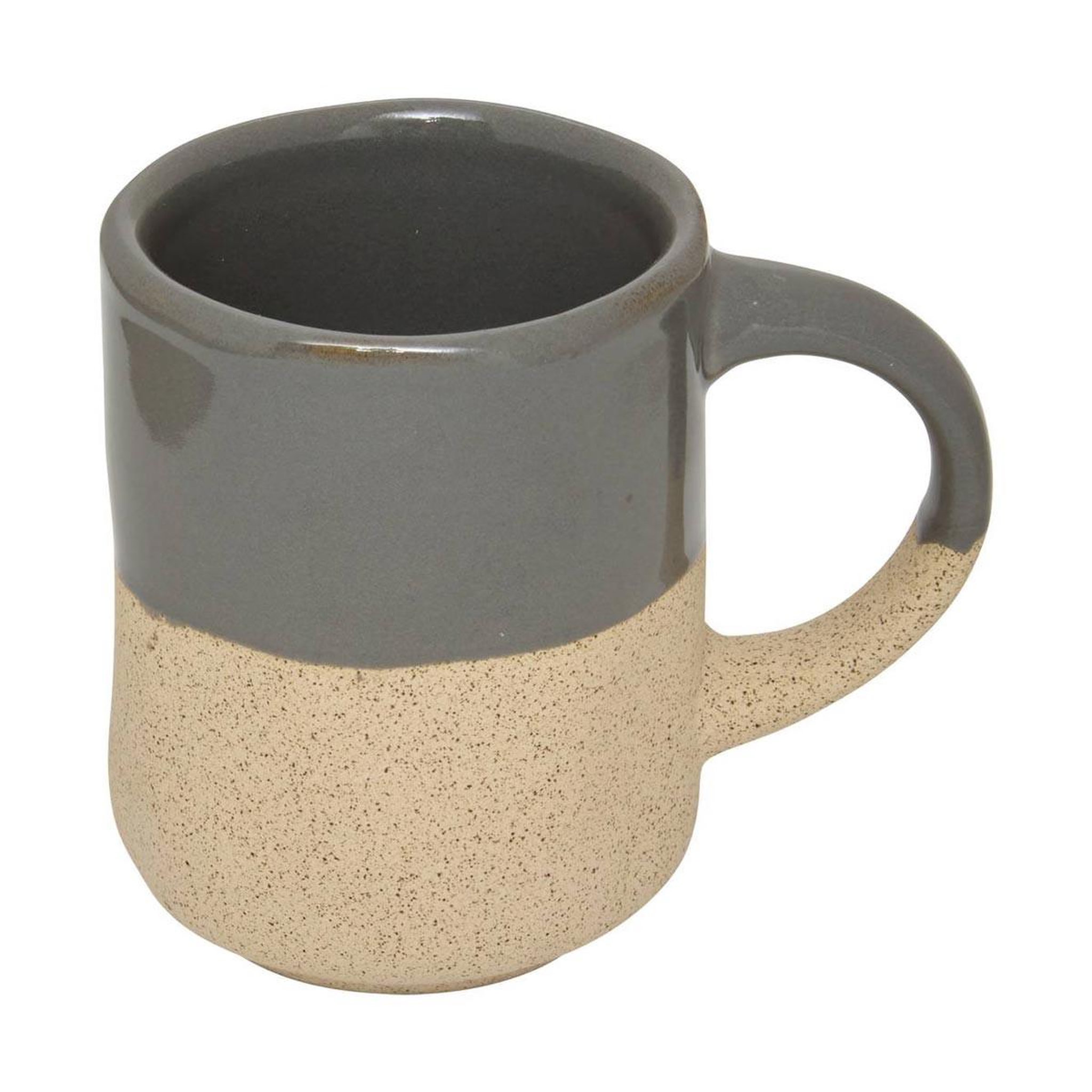 Voir la diapositive 2 : SECRET DE GOURMET Lot de 6 tasses à café en faïence  kate  10cl gris