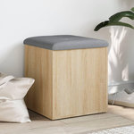 VIDAXL Banc de rangement chene sonoma 42x42x45 cm bois d'ingenierie