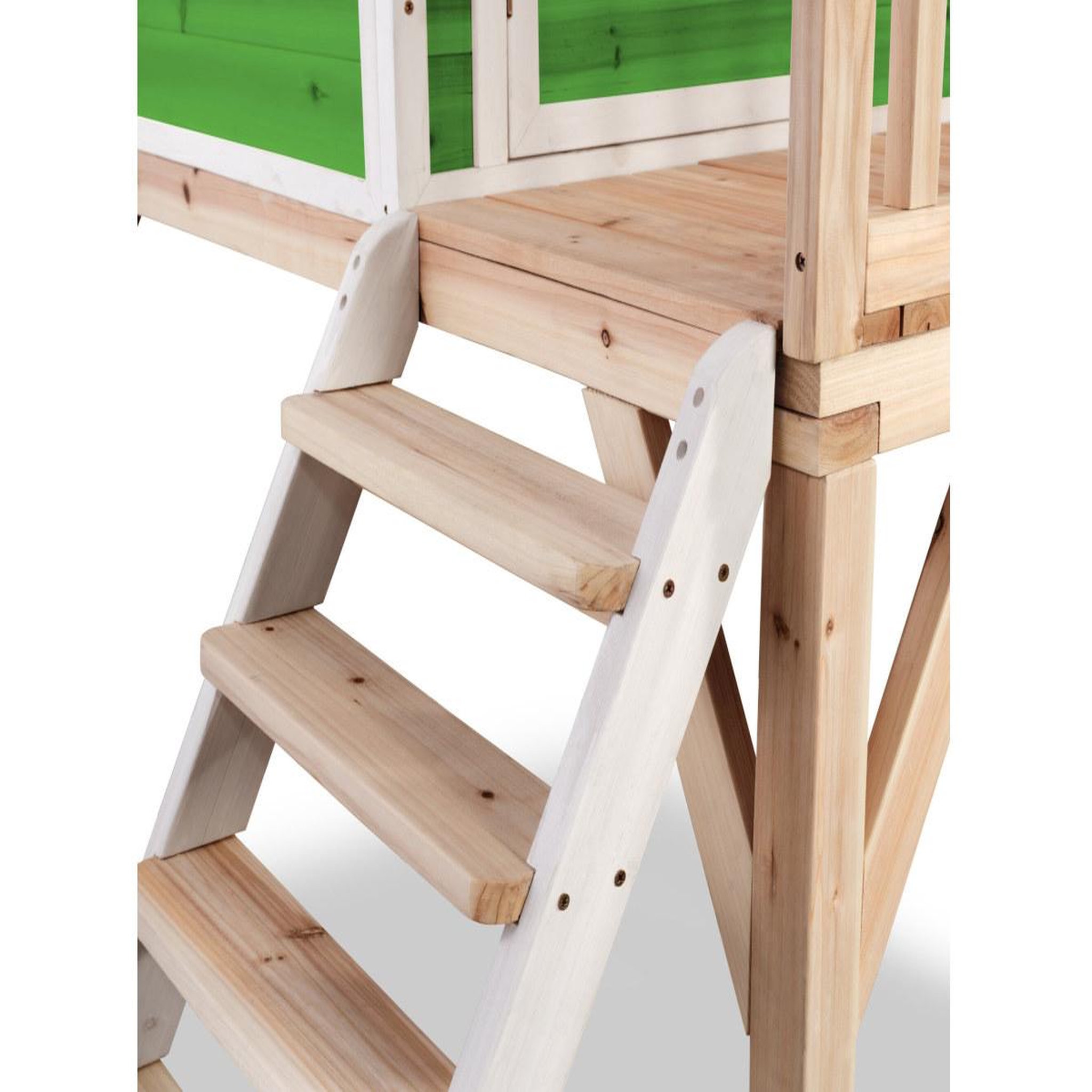 Voir la diapositive 4 : EXIT TOYS Maisonnette en bois pour enfants loft 300 vert - exit toys