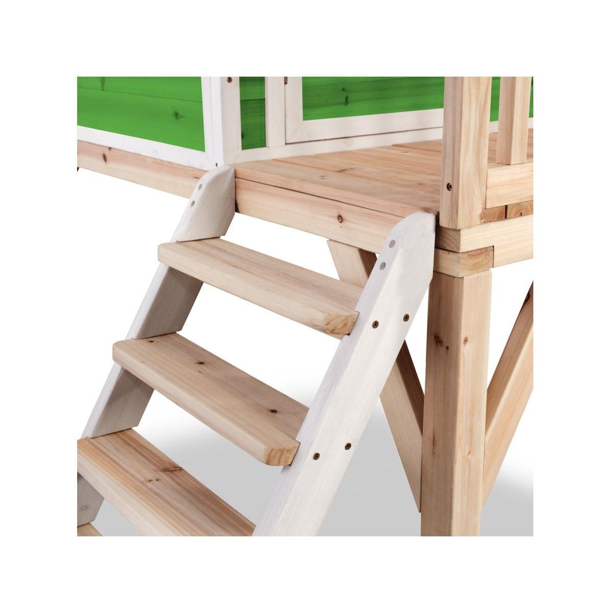 EXIT TOYS Maisonnette en bois pour enfants Loft 300 Vert - Exit Toys