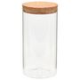 Voir la diapositive 3 : VIDAXL 6pcs Pots de conservation en verre et couvercle en liège 1400ml