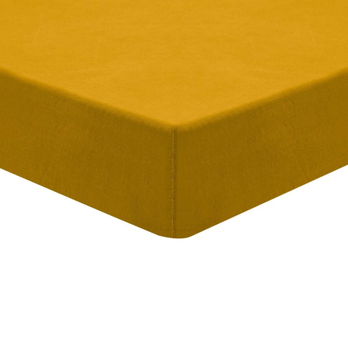 Sensei Maison Drap housse en coton lavé biologique bonnet 30 cm ORGANIKA