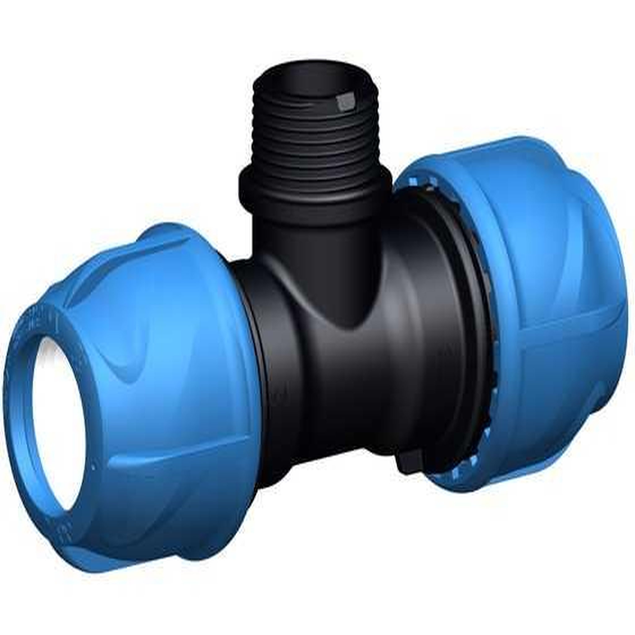 CENTRALE BRICO Té de transition 90° - iJoint - Ø 63 mm filetage mâle 1 1/2
