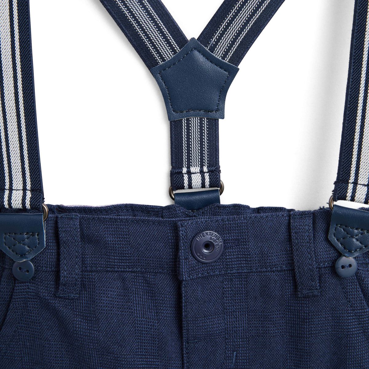 IN EXTENSO Pantalon à bretelles bébé garçon