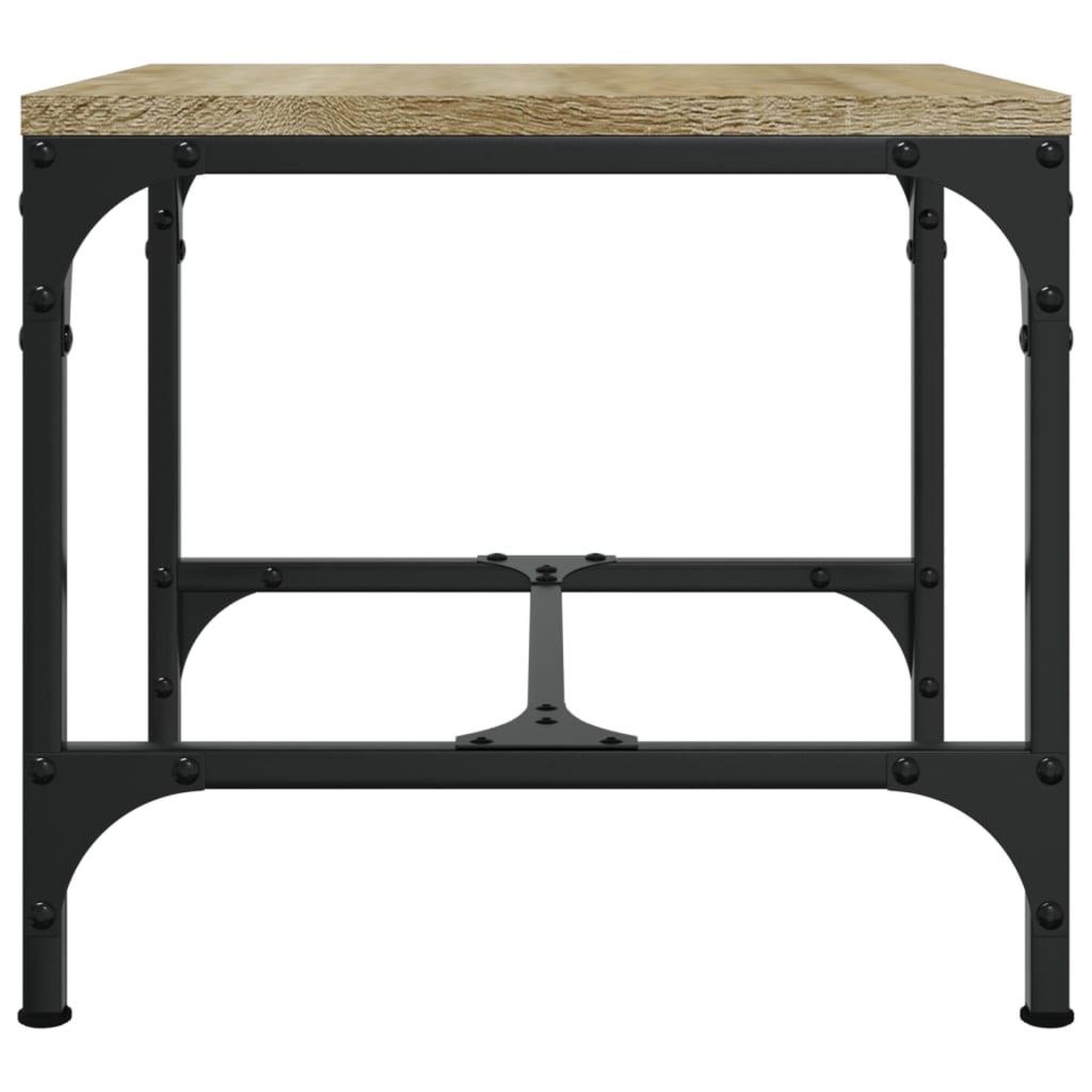 Voir la diapositive 5 : VIDAXL Table d'appoint Chene sonoma 40x40x35 cm Bois d'ingenierie