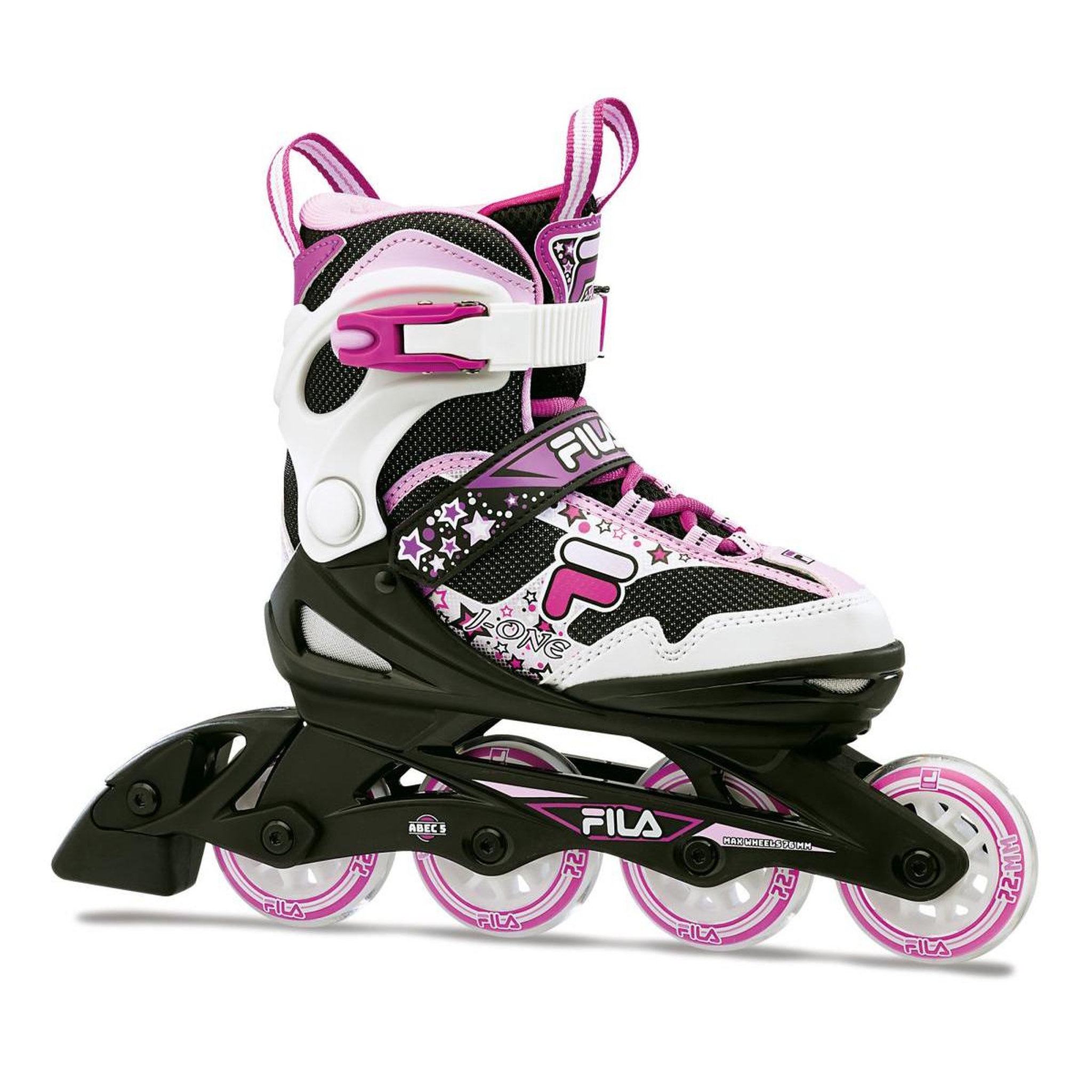 Voir la diapositive 2 : FILA Pack Fila jr j-one girl noir/blanc/magenta T36-40 + tripack + casque