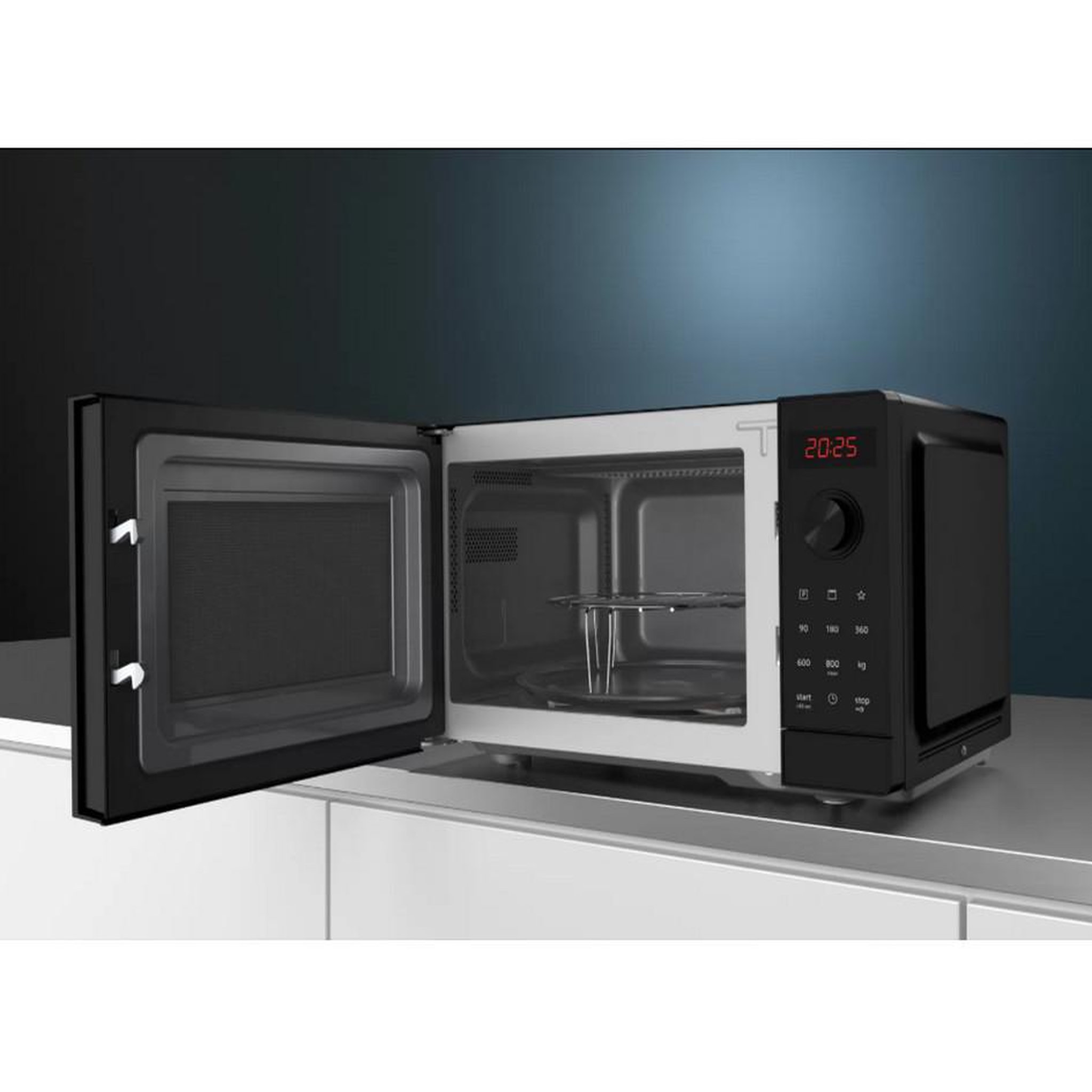 Voir la diapositive 4 : Siemens Micro-ondes grill 20l 800w noir - fe023lmb2