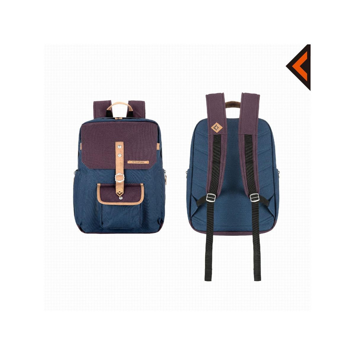 KINGCAMP Sac à dos - Kingcamp - Modèle Glacier - Bleu - 12 Litres - 24 x 12 x 40 cm