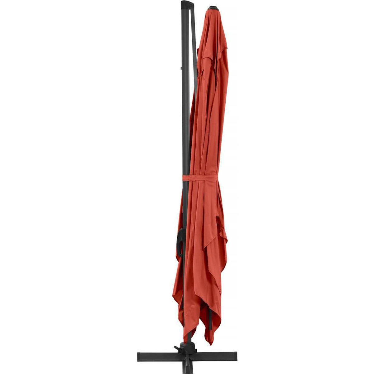 Habitat et Jardin Parasol déporté  Sun 4  - 3 x 4 m - Rouge